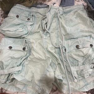 Free people Light Blue Women's Cargo Shorts